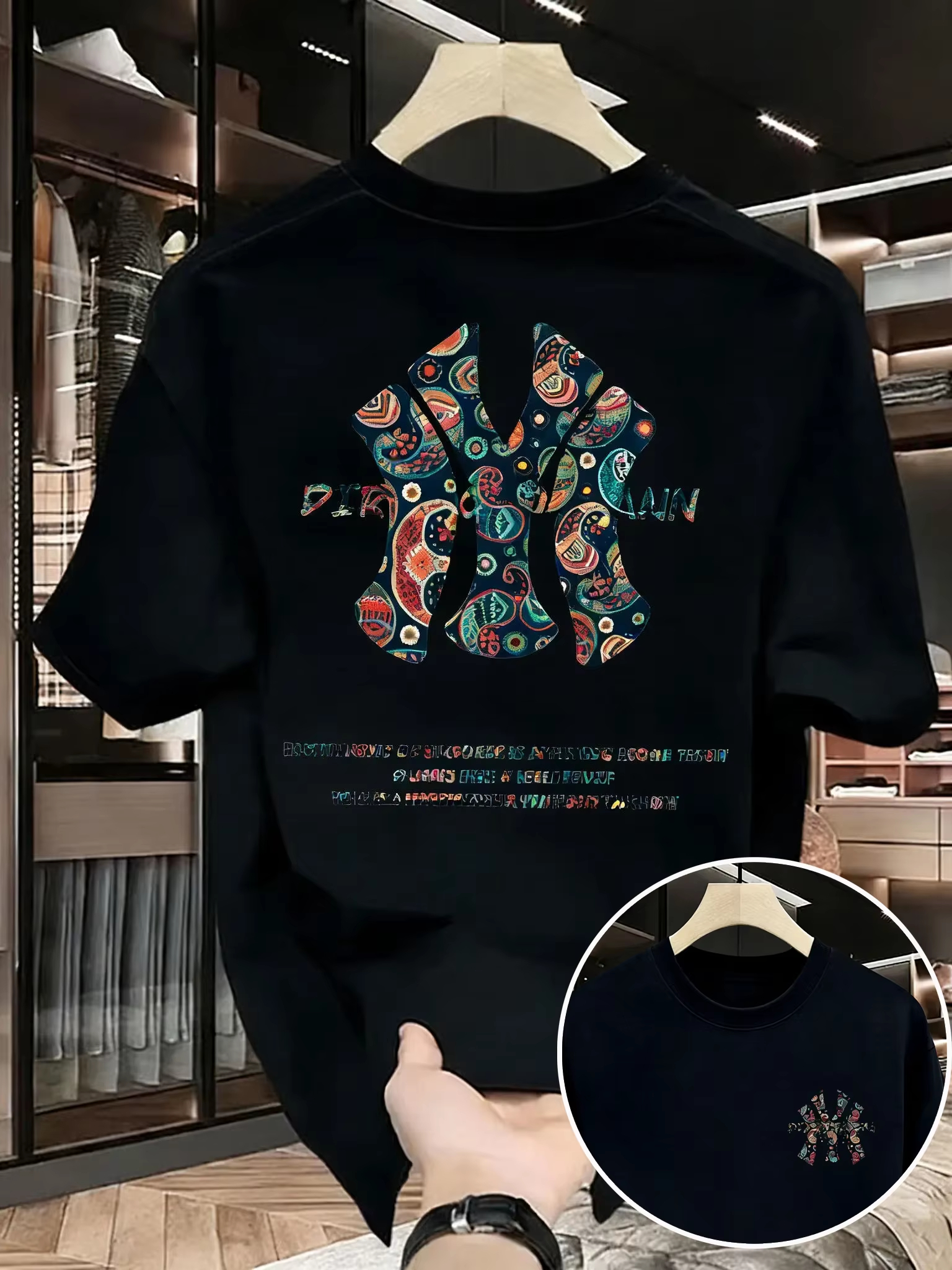Streetwear Brand Logos - Black Paisley Cashew Flower Logo Outdoor