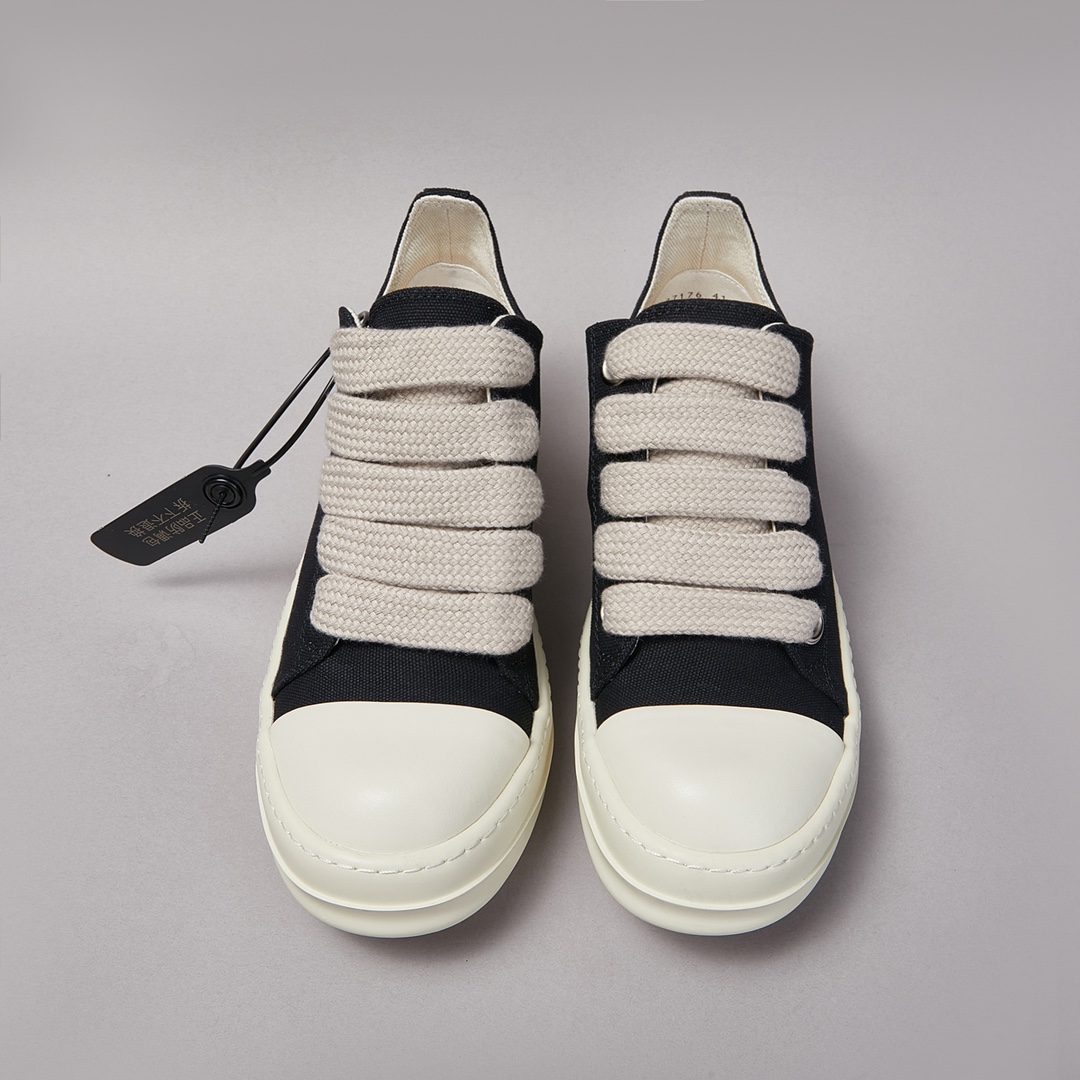 Streetwear Brand Top - Casual Shoes Men Canvas Black Low
