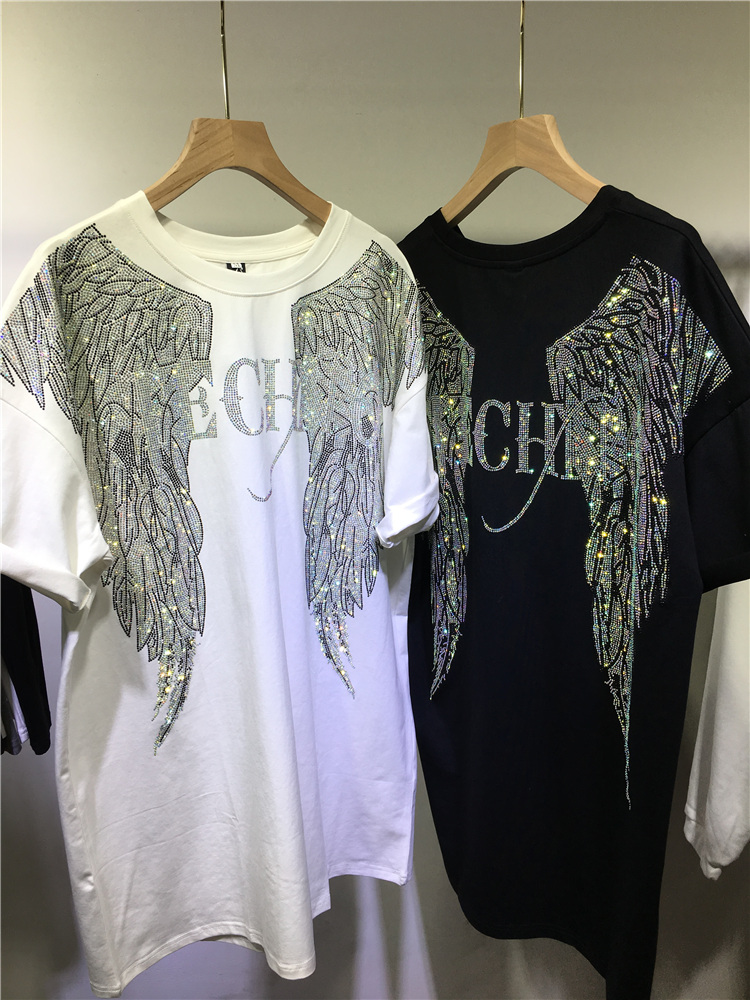 L-4XL Oversize Rhinestone Ange – обзор и цена Streetwear Brand Top