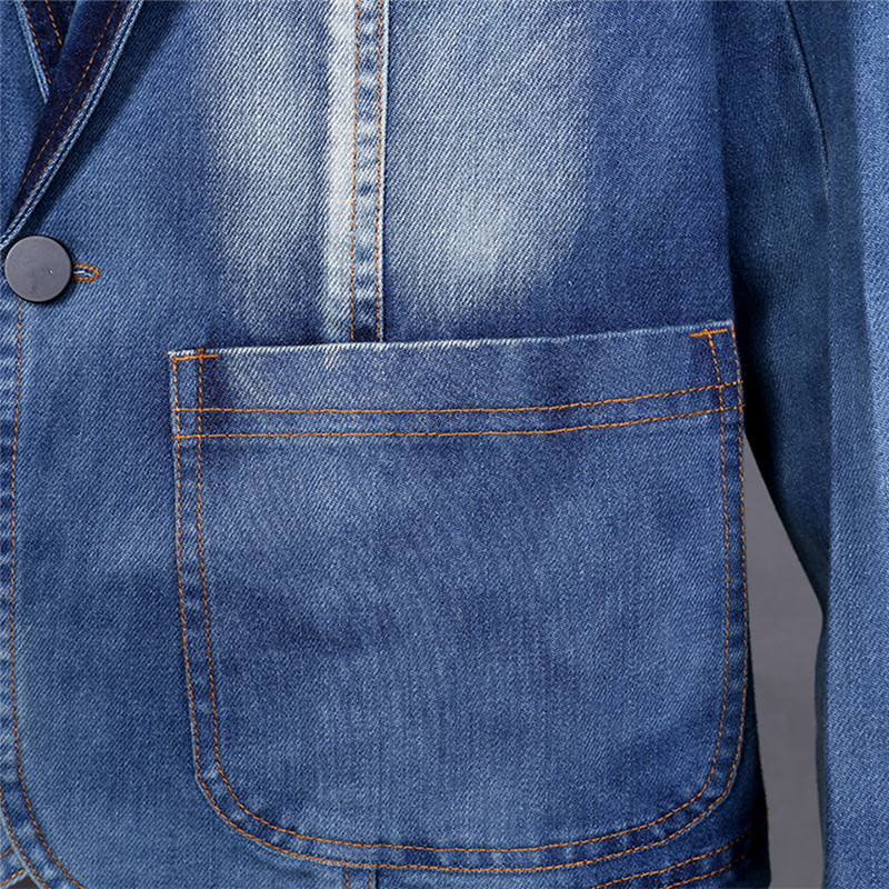 Denim Suit Jacket Brand Men's  – обзор и цена Streetwear Brand Jacket