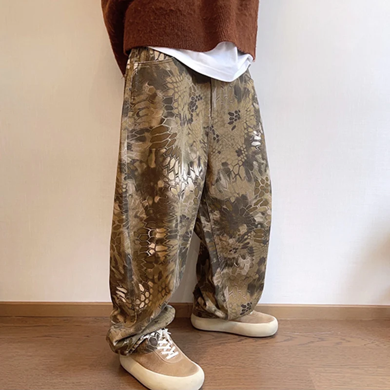 New Men Chic Snake Print Stree – обзор и цена Streetwear Brand Graphic Designer