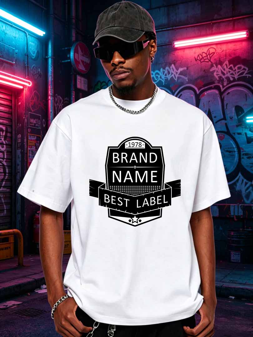 Men Retro Brand Name Graphic T – обзор и цена Streetwear Brand Name
