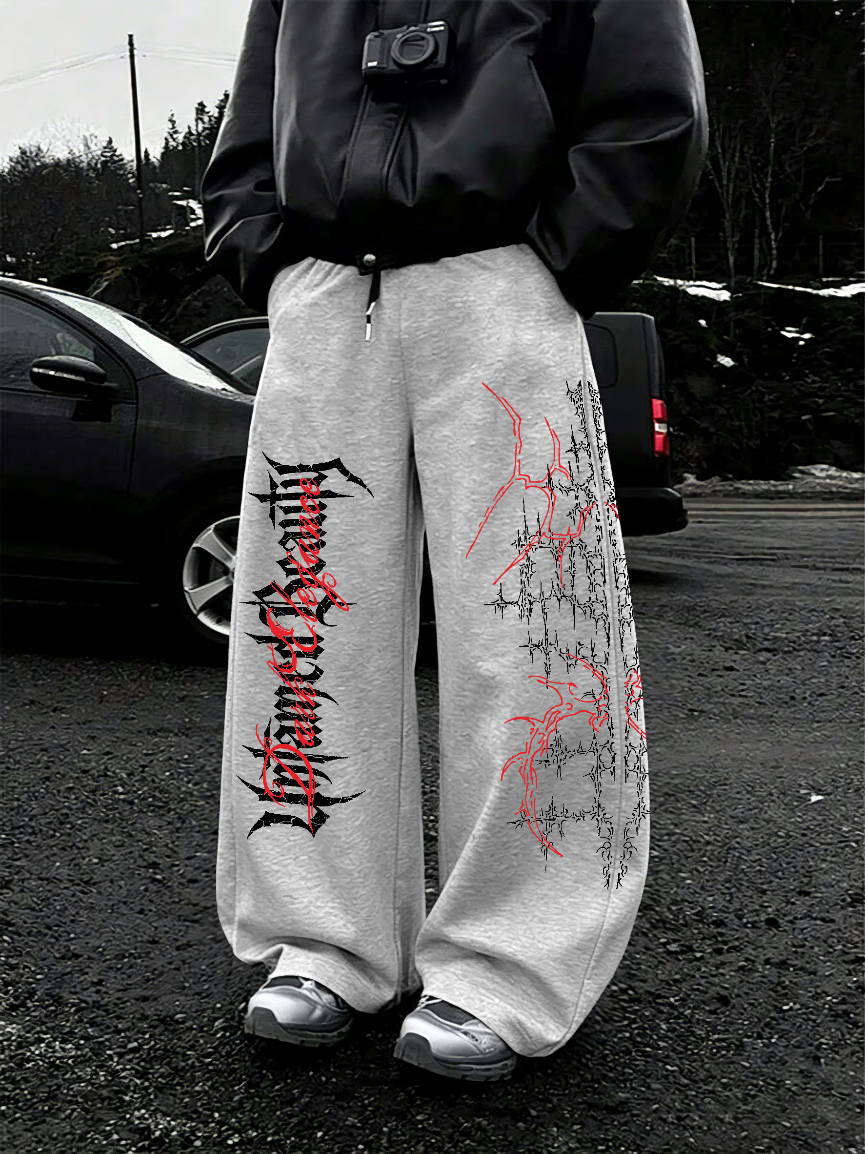 Men's Oversized Gothic Streetw – обзор и цена Streetwear Brand Font